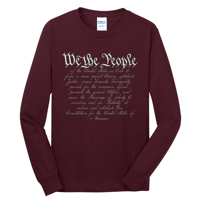 Preamble To The US Constitution 1776 We The People Tall Long Sleeve T-Shirt