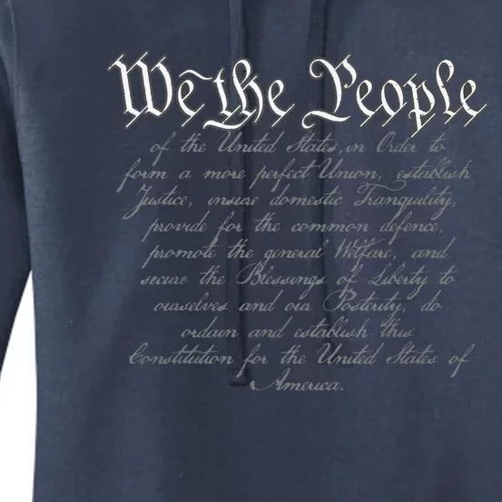 Preamble To The US Constitution 1776 We The People Women's Pullover Hoodie