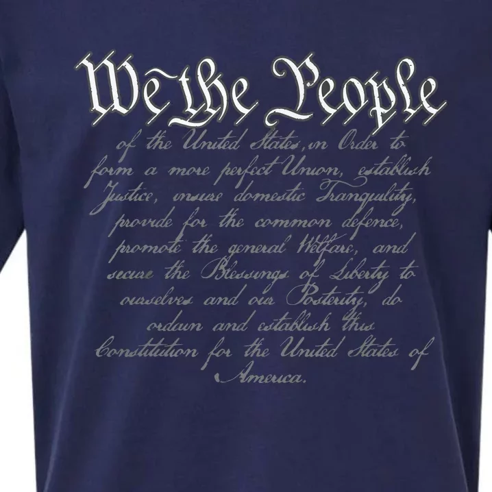 Preamble To The US Constitution 1776 We The People Sueded Cloud Jersey T-Shirt