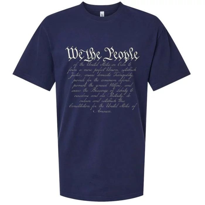 Preamble To The US Constitution 1776 We The People Sueded Cloud Jersey T-Shirt