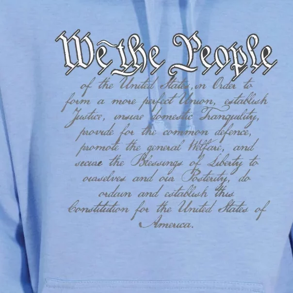 Preamble To The US Constitution 1776 We The People Unisex Surf Hoodie