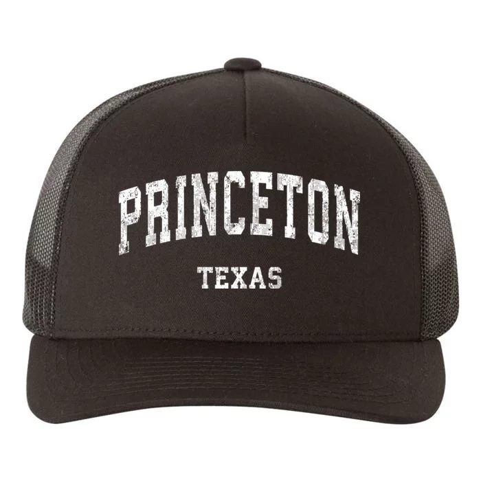 Princeton Texas Tx Vintage Varsity Sports Yupoong Adult 5-Panel Trucker Hat