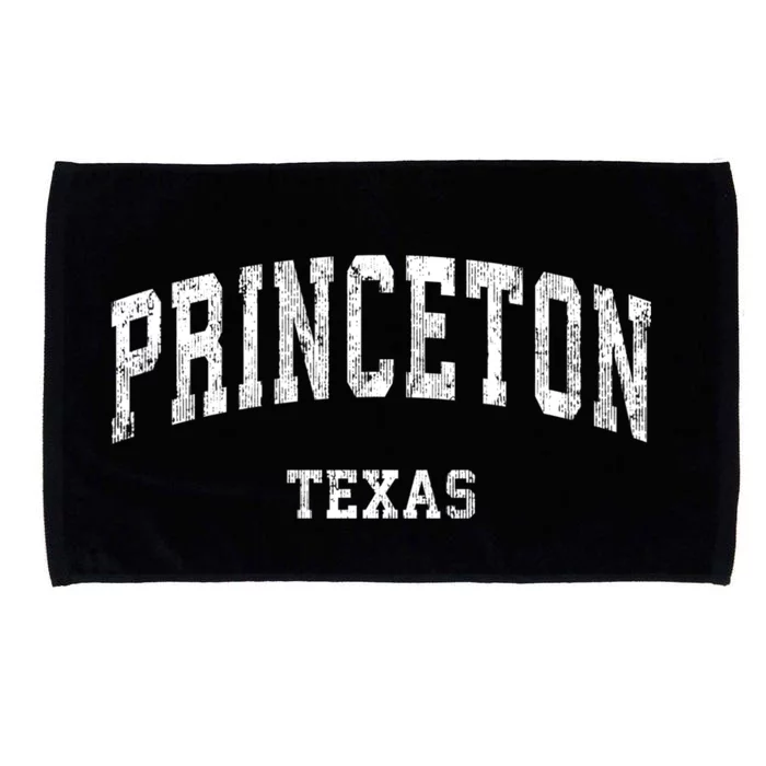 Princeton Texas Tx Vintage Varsity Sports Microfiber Hand Towel