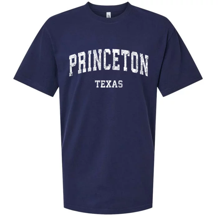 Princeton Texas Tx Vintage Varsity Sports Sueded Cloud Jersey T-Shirt