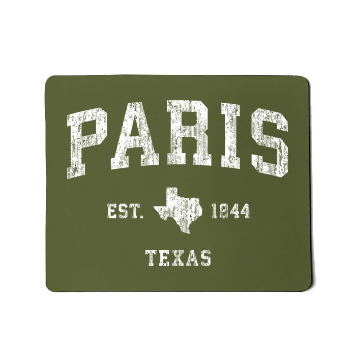 Paris Texas Tx Vintage Sports Mousepad