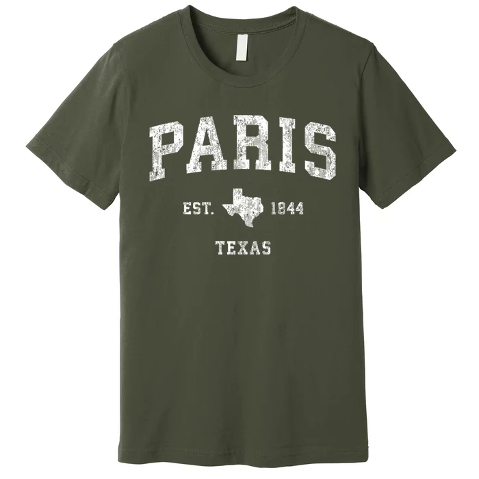 Paris Texas Tx Vintage Sports Premium T-Shirt