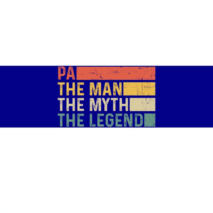 Pa The The Myth The Legend Vintage Gift For Pa Gift Bumper Sticker