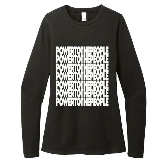 Power To The People Political Protest Civil Rights Protester Womens CVC Long Sleeve Shirt