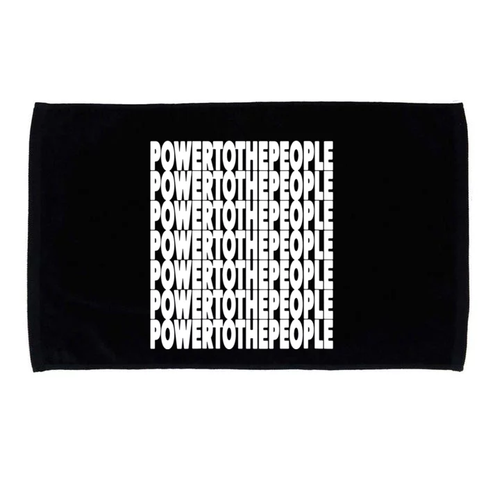 Power To The People Political Protest Civil Rights Protester Microfiber Hand Towel