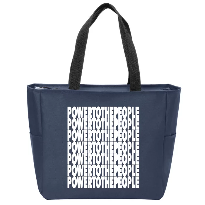 Power To The People Political Protest Civil Rights Protester Zip Tote Bag