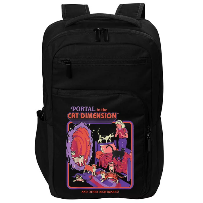 Portal To The Cat Dimension Halloween Impact Tech Backpack