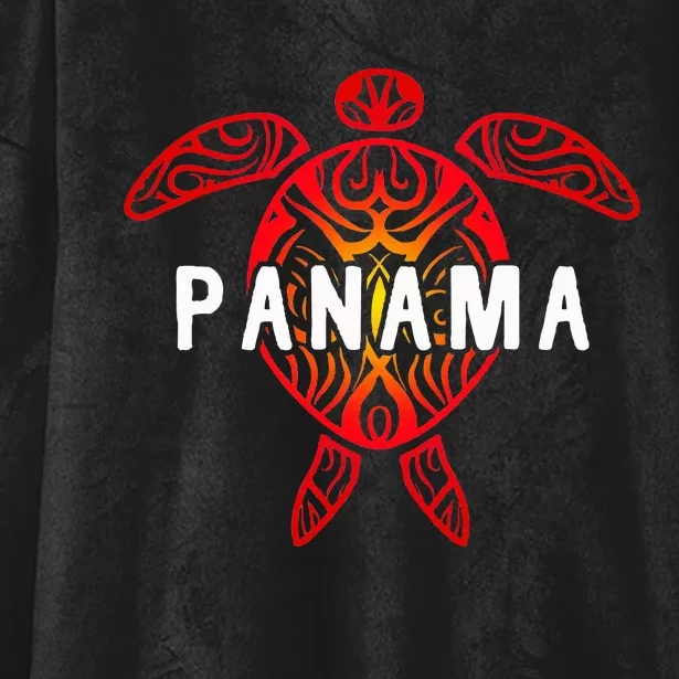 Panama Tribal Turtle Hooded Wearable Blanket