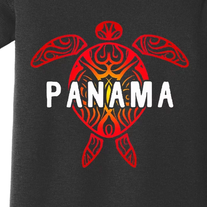 Panama Tribal Turtle Baby Bodysuit