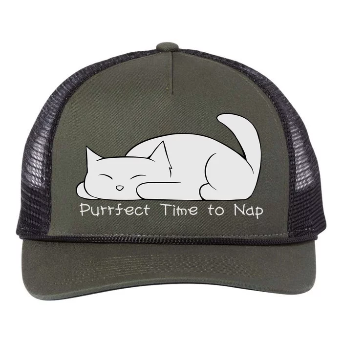 Perfect Time To Nap Retro Rope Trucker Hat Cap