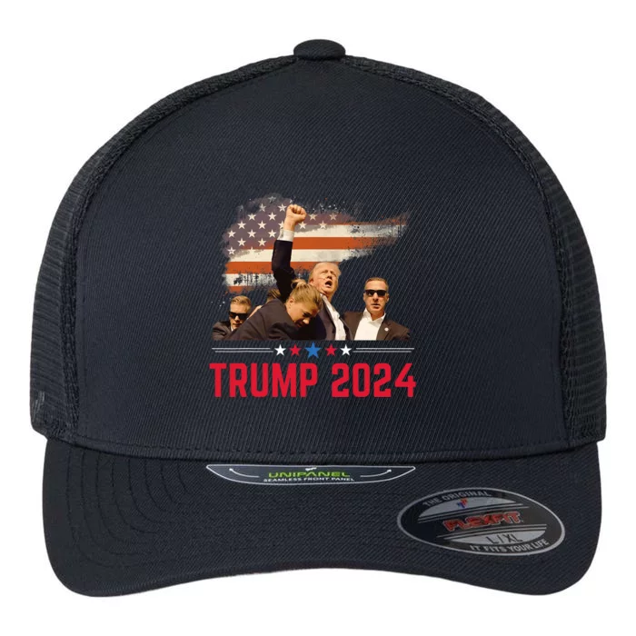 President Trump Trending Political Trump 2024 Election Flexfit Unipanel Trucker Cap