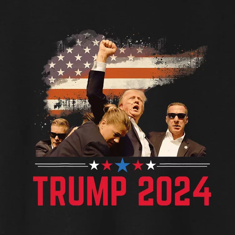 President Trump Trending Political Trump 2024 Election Women's Crop Top Tee