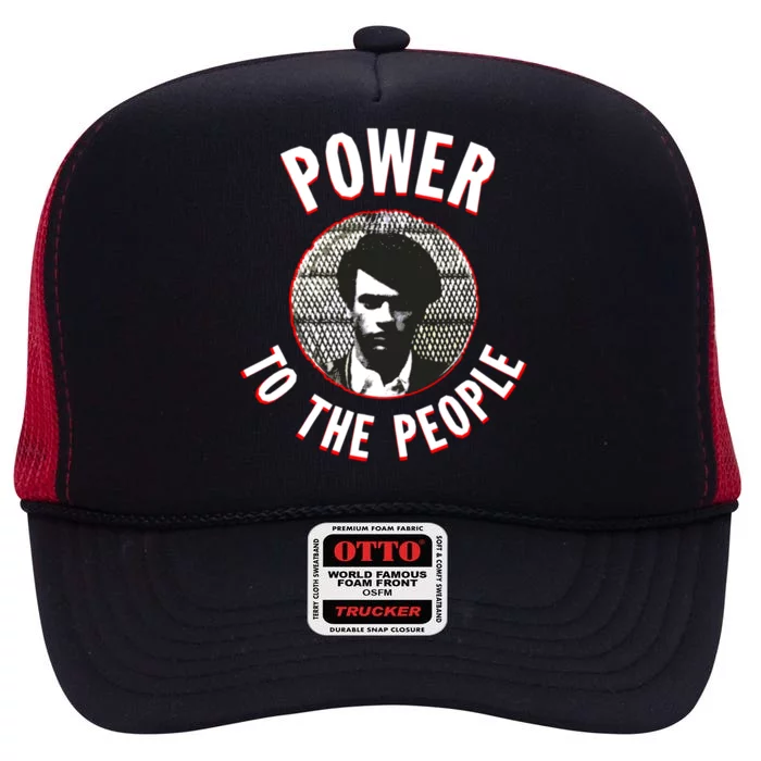 Power To The People Black History Icon Gift High Crown Mesh Trucker Hat