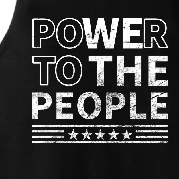 Power To The People Ladies Tri-Blend Wicking Tank