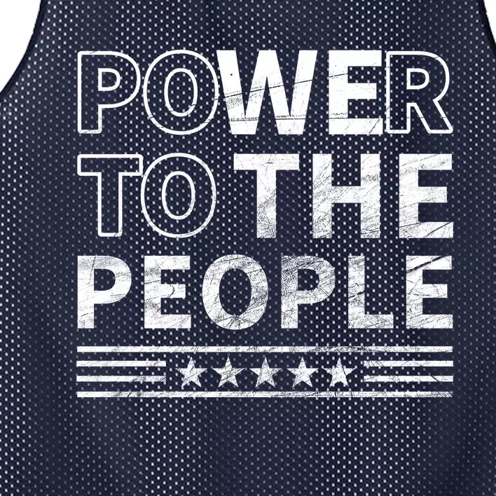 Power To The People Mesh Reversible Basketball Jersey Tank