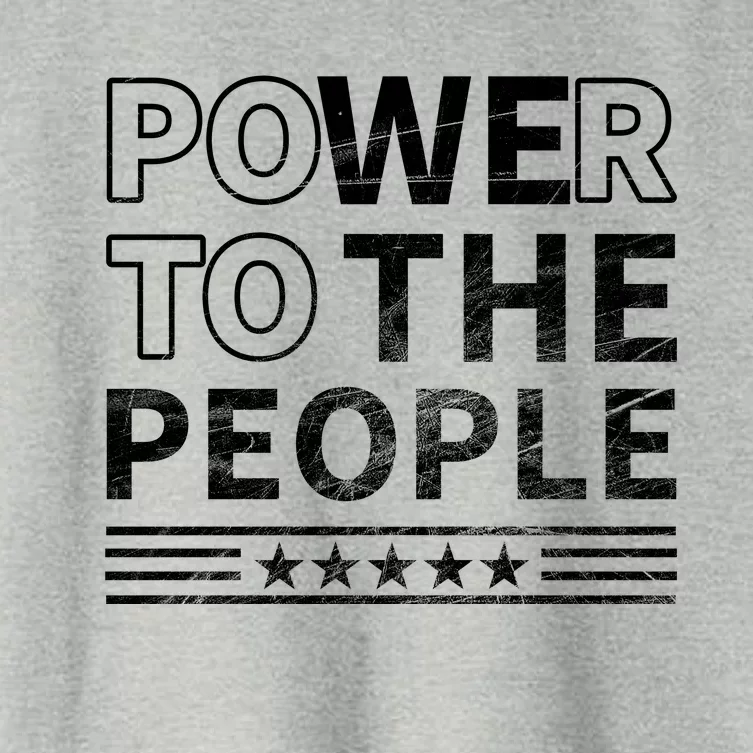 Power To The People Women's Crop Top Tee