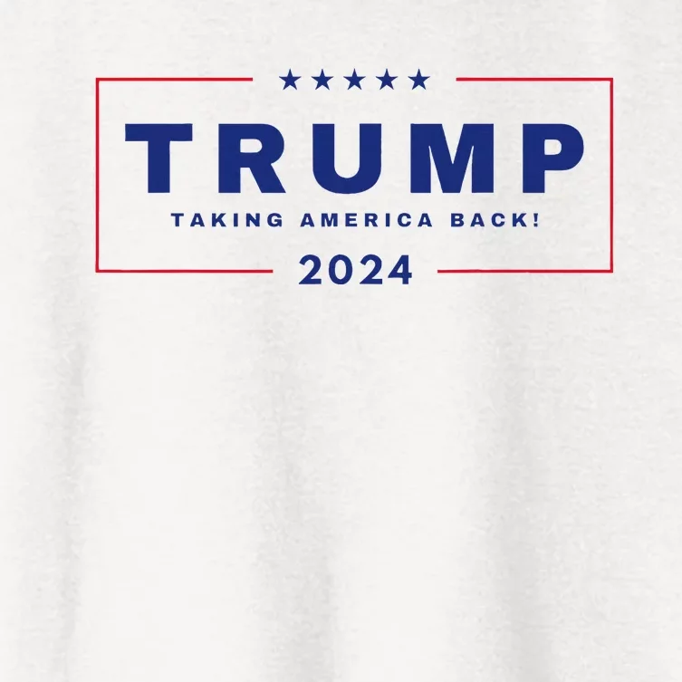 President Trump Taking America Back 2024 Us Maga Women's Crop Top Tee