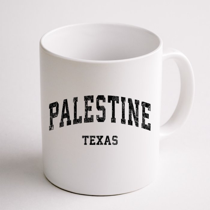 Palestine Texas Tx Vintage Varsity Sports Design Established Front & Back Coffee Mug