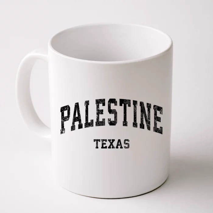 Palestine Texas Tx Vintage Varsity Sports Design Established Front & Back Coffee Mug