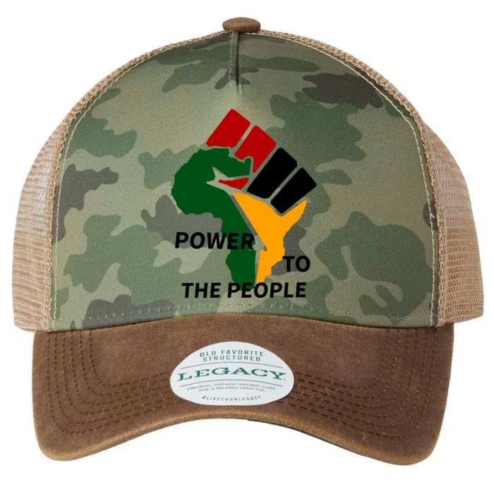 Power To The People, Black Power Fist, Civil Rights, Unity VNeck Legacy Tie Dye Trucker Hat