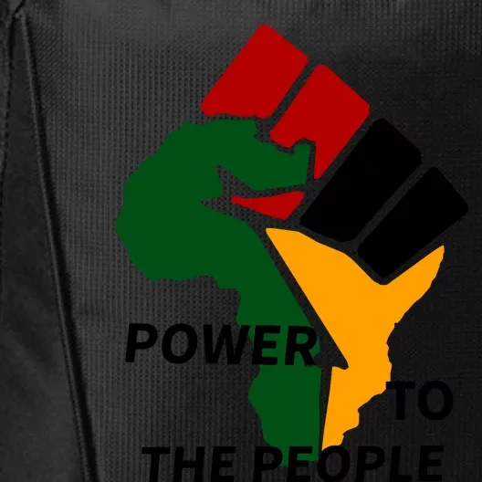 Power To The People, Black Power Fist, Civil Rights, Unity VNeck City Backpack