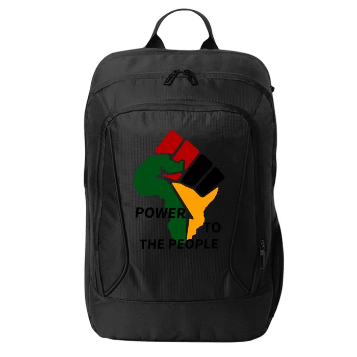 Power To The People, Black Power Fist, Civil Rights, Unity VNeck City Backpack