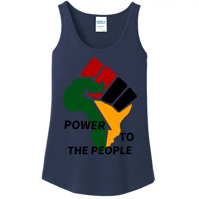 Power To The People, Black Power Fist, Civil Rights, Unity VNeck Ladies Essential Tank