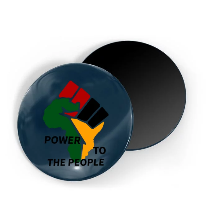 Power To The People, Black Power Fist, Civil Rights, Unity VNeck Magnet