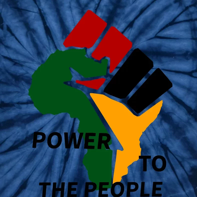 Power To The People, Black Power Fist, Civil Rights, Unity VNeck Tie-Dye T-Shirt