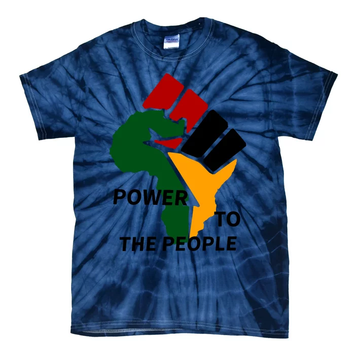 Power To The People, Black Power Fist, Civil Rights, Unity VNeck Tie-Dye T-Shirt