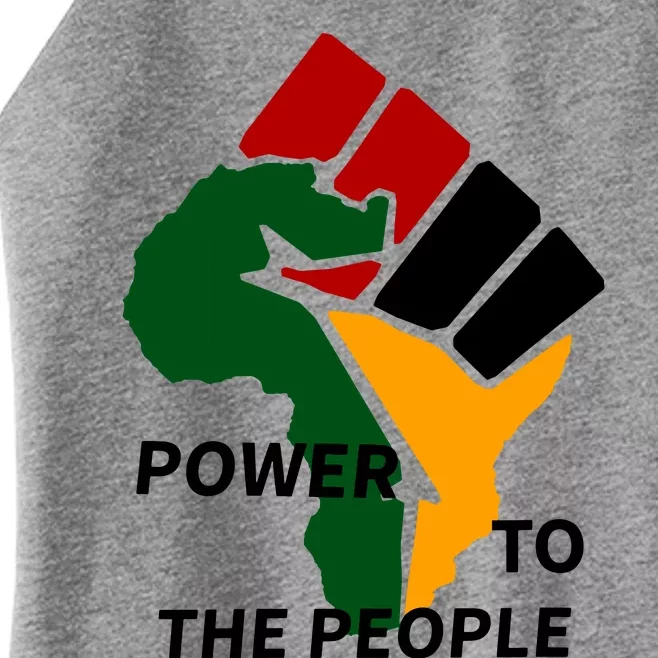 Power To The People, Black Power Fist, Civil Rights, Unity VNeck Women’s Perfect Tri Rocker Tank