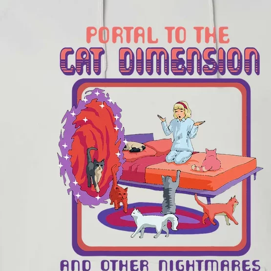 Portal To The Cat Dimension Funny Cat Kitten Lover Performance Fleece Hoodie