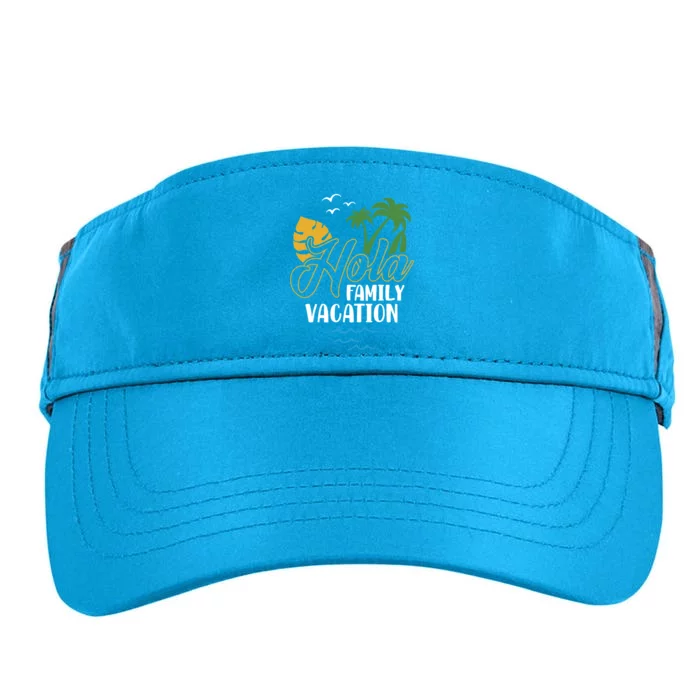 Palm Trees Tropical Summer Vacation Hola Family Vacation Funny Gift Adult Drive Performance Visor