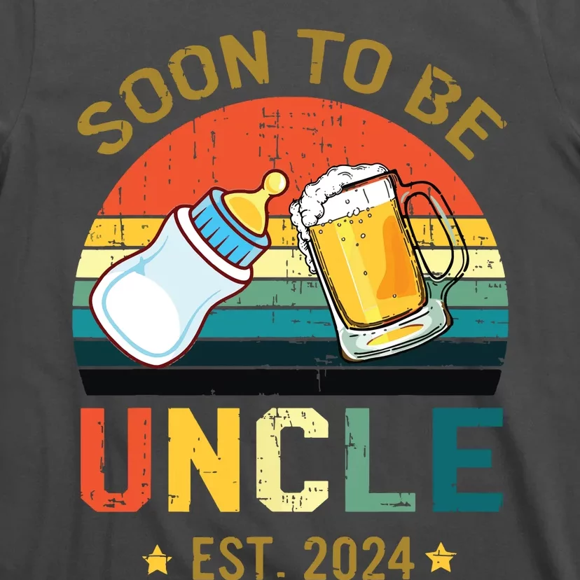 Promoted To Uncle Est 2024 Pregnancy Soon To Be Uncle T-Shirt