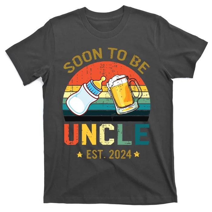 Promoted To Uncle Est 2024 Pregnancy Soon To Be Uncle T-Shirt