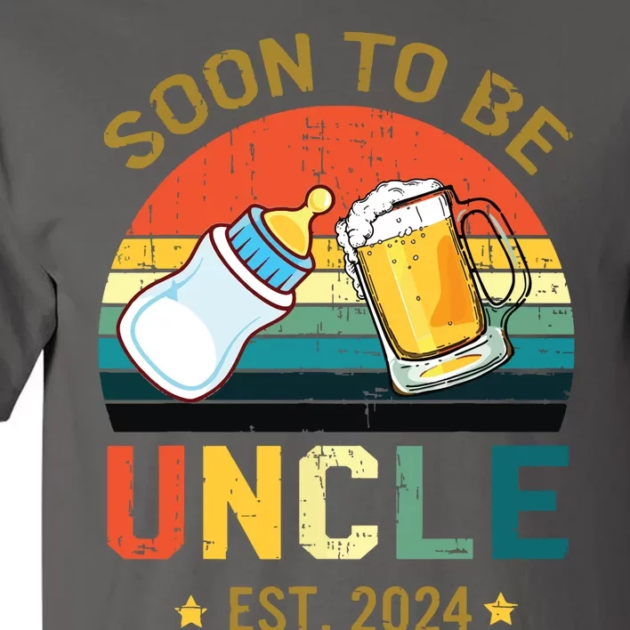 Promoted To Uncle Est 2024 Pregnancy Soon To Be Uncle Tall T-Shirt