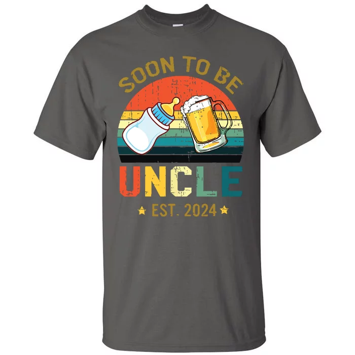 Promoted To Uncle Est 2024 Pregnancy Soon To Be Uncle Tall T-Shirt