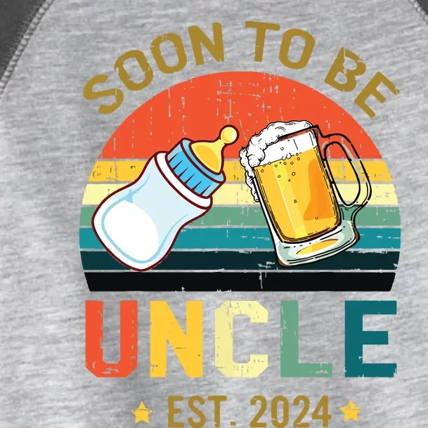 Promoted To Uncle Est 2024 Pregnancy Soon To Be Uncle Toddler Fine Jersey T-Shirt