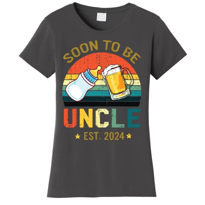 Promoted To Uncle Est 2024 Pregnancy Soon To Be Uncle Women's T-Shirt