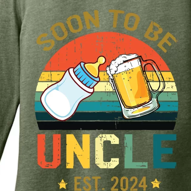 Promoted To Uncle Est 2024 Pregnancy Soon To Be Uncle Womens CVC Long Sleeve Shirt