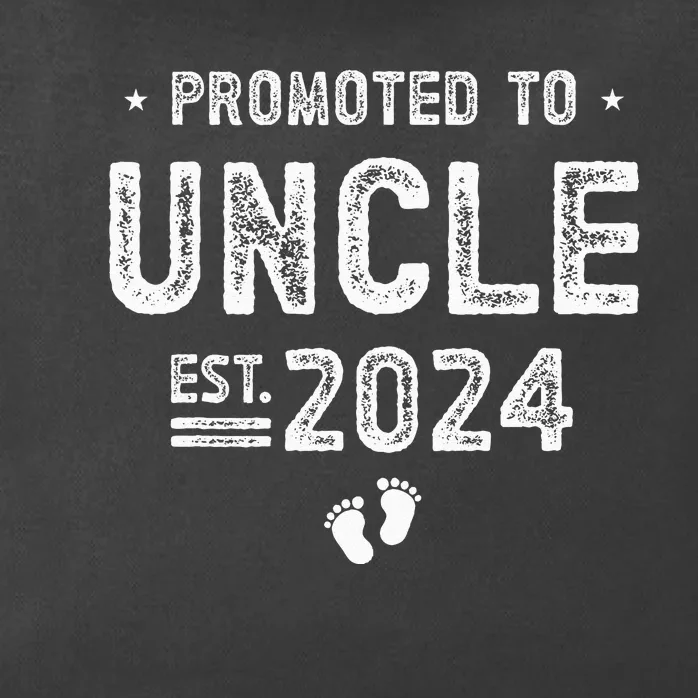 Promoted to Uncle 2024 Soon To Be Uncle Zip Tote Bag