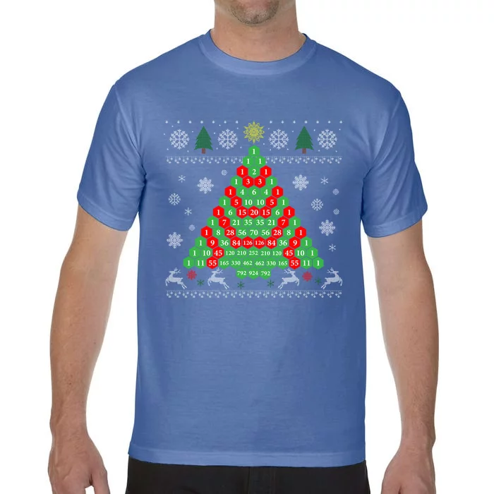 Pascals Triangle Ugly Ugly Christmas Tree Gift Comfort Colors T-Shirt