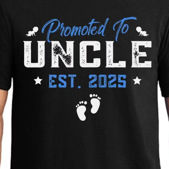 Promoted To Uncle 2025 Present For First Time New Uncle Pajama Set