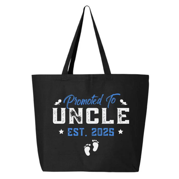 Promoted To Uncle 2025 Present For First Time New Uncle 25L Jumbo Tote