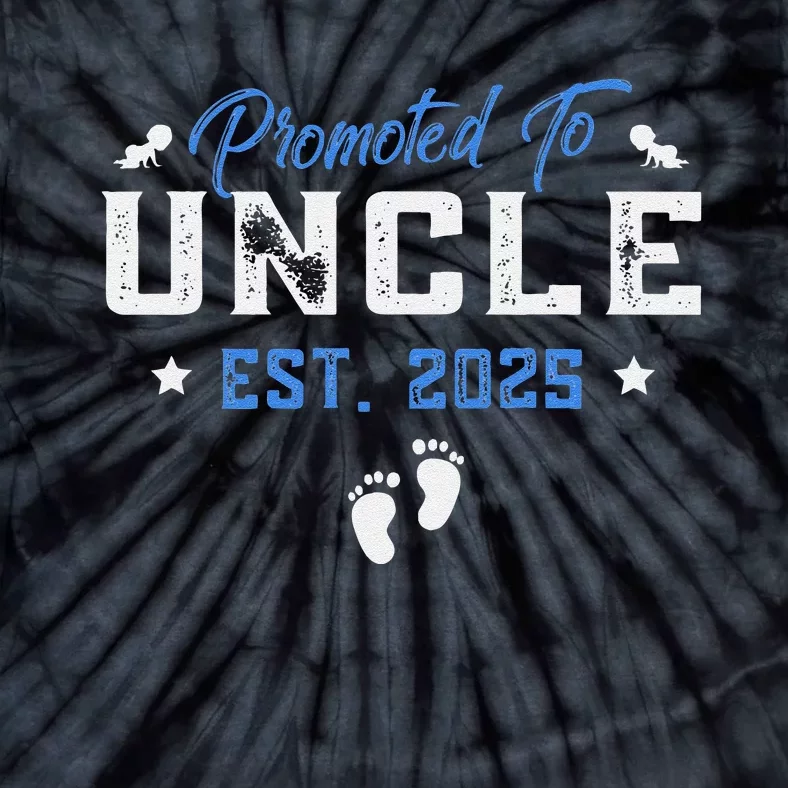 Promoted To Uncle 2025 Present For First Time New Uncle Tie-Dye T-Shirt