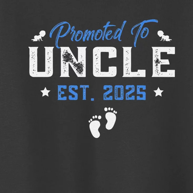 Promoted To Uncle 2025 Present For First Time New Uncle Toddler T-Shirt